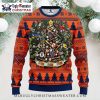 Detroit Tigers Christmas Wreath Logo Ugly Christmas Sweater