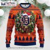 Detroit Tigers Baseball Christmas Tree Ugly Sweater