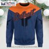 Detroit Tigers Baseball Christmas Tree Ugly Sweater