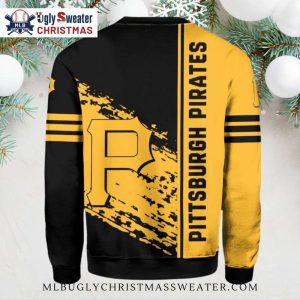 Distressed Pittsburgh Pirates Logo Ugly Christmas Sweater – Striking Design