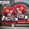 Customizable Red Sox Christmas Sweater With Name Number