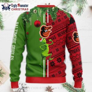 Funny Grinch Scooby-doo Baltimore Orioles Christmas Sweater