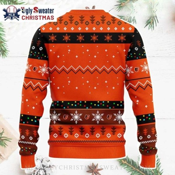 Funny Santa Dabbing Baltimore Orioles Christmas Sweater