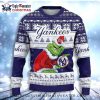 Funny Dabbing Santa Claus Yankees Festive Ugly Sweater