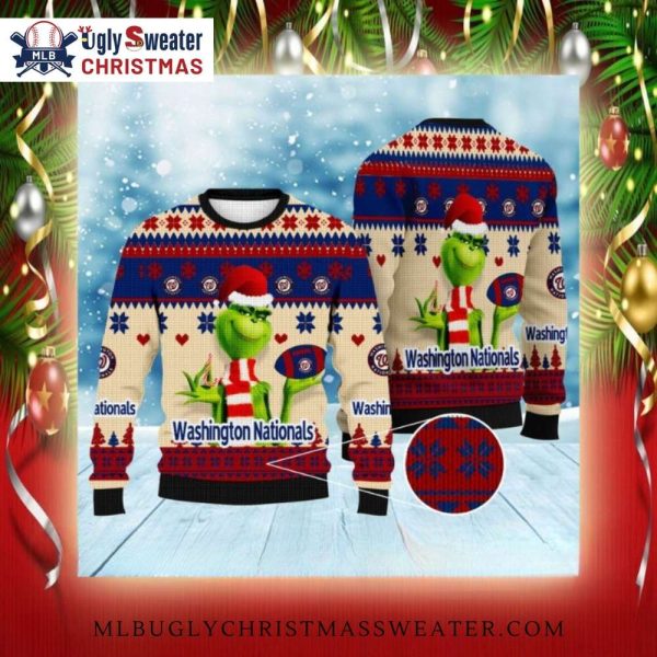 Grinch Nationals Holiday Ugly Sweater – Washington Spirit