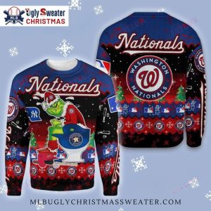 Grinch Nationals Toilet Rivalry Ugly Christmas Sweater – Humorous Design