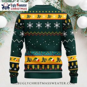 Grinch Stealing Christmas Oakland Athletics Ugly Sweater