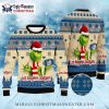 Classic LA Dodgers White And Blue Striped Ugly Sweater