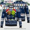 Detroit Tigers Santa And Snowman Holiday Ugly Sweater