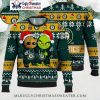 Grinch Stripes Oakland Athletics Ugly Christmas Sweater