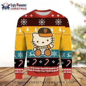 Hello Kitty San Francisco Giants Ugly Christmas Sweater