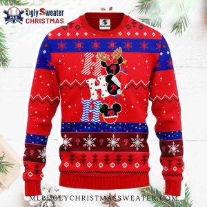 Ho Ho Ho Mickey Reindeer Philadelphia Phillies Ugly Sweater