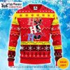 Festive St. Louis Cardinals Ugly Sweater With Grinch Santa