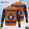 Houston Astros Black And Blue Snowflake Ugly Christmas Sweater