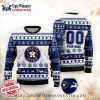 Houston Astros Festive Skull Pattern Ugly Christmas Sweater