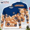 Houston Astros Custom Name Reindeer And Snowflake Christmas Sweater