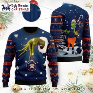 Houston Astros Grinch Stole Christmas Ugly Sweater