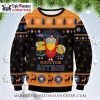 Houston Astros Logo Snowflake Orange And Blue Ugly Sweater