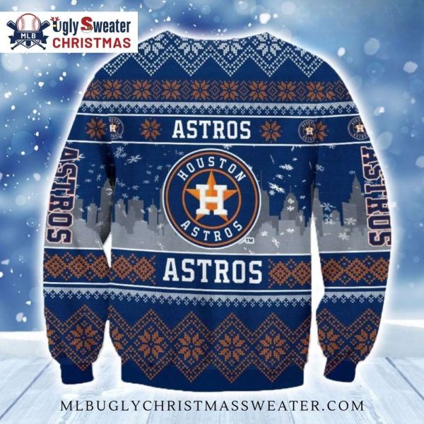 Houston Astros Star Wars Characters Festive Ugly Christmas Sweater