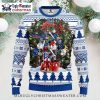 KC Royals Day Of The Dead Skull Ugly Christmas Sweater