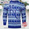 KC Royals Baseball Ornament Ugly Sweater With Holiday Decorations