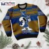 Kansas City Royals Santa Snow Scene Ugly Christmas Sweater