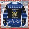 LA Dodgers Gnome Peace Sign Christmas Ugly Sweater