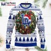 Classic LA Dodgers White And Blue Striped Ugly Sweater