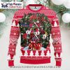 Los Angeles Angels Christmas Sweater With Santa, Snowman And Gifts