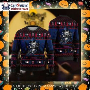 Los Angeles Angels Halloween Skeleton Christmas Sweater