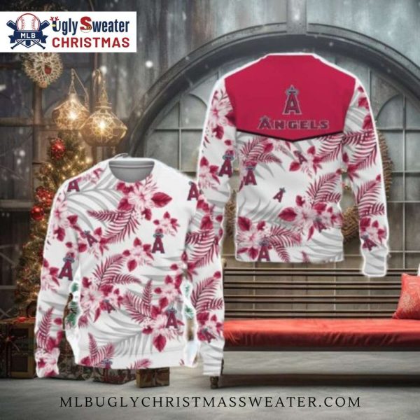 Los Angeles Angels Hawaiian-Themed Christmas Hoodie