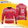 Los Angeles Angels Ugly Christmas Sweater Bold Red Logo Design