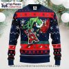 Los Angeles Angels Ugly Christmas Sweater Red And White Snowflake Design