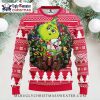 Los Angeles Angels Ugly Christmas Sweater With Holiday Wreath Design