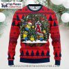 Los Angeles Angels Ugly Christmas Sweater With Reindeer Pug Design