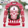 Los Angeles Angels Ugly Christmas Sweater With Snoopy Holiday Lights Theme