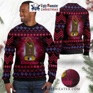 Los Angeles Angels World Series Champions Ugly Christmas Sweater