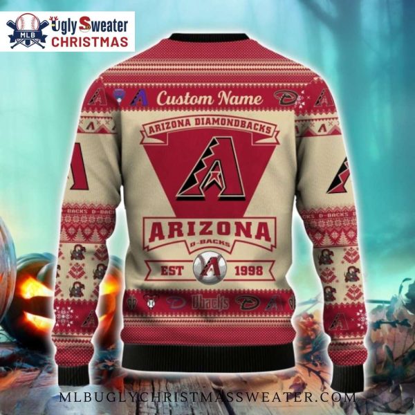 MLB Arizona Diamondbacks Established 1998 Vintage Christmas Sweater