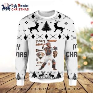 MLB SF Giants Catcher Buster Posey Ugly Christmas Sweater