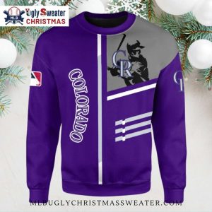 MLB Vintage Player Design Colorado Rockies Ugly Christmas Sweater
