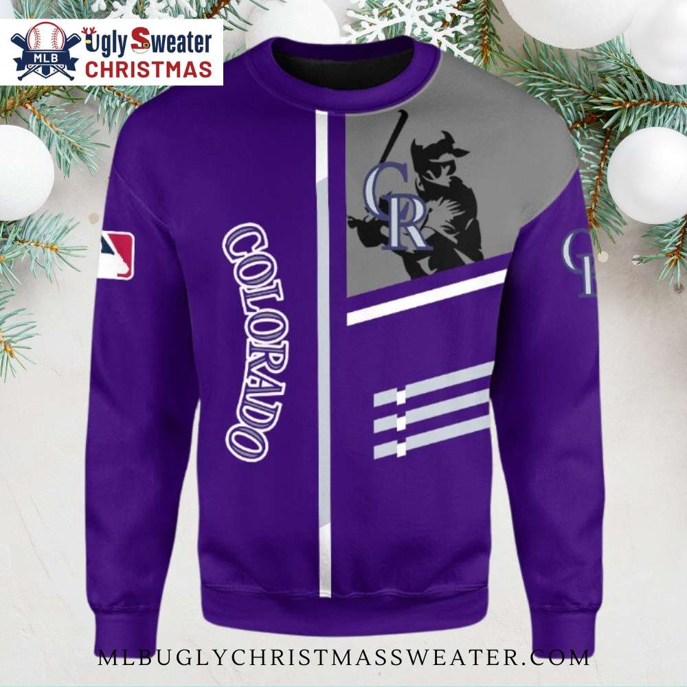 MLB Vintage Player Design Colorado Rockies Ugly Christmas Sweater MLB Vintage Player Design Colorado Rockies Ugly Christmas Sweater