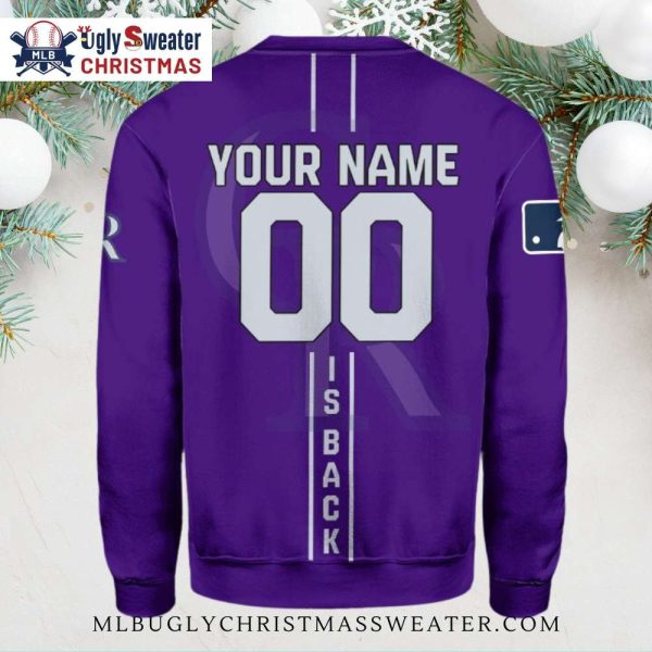 MLB Vintage Player Design Colorado Rockies Ugly Christmas Sweater