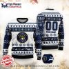 Milwaukee Brewers Custom White Pinstripe Jersey Sweater