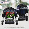 Milwaukee Brewers Christmas Sweater Iconic Team Logo Pattern