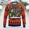 Grinch Stealing Detroit Tigers Christmas Ugly Sweater