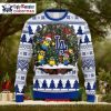 Snoopy On Doghouse Dodgers Ugly Christmas Sweater