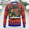 Grinch With Mets Logo and Santa Hat Ugly Christmas Sweater