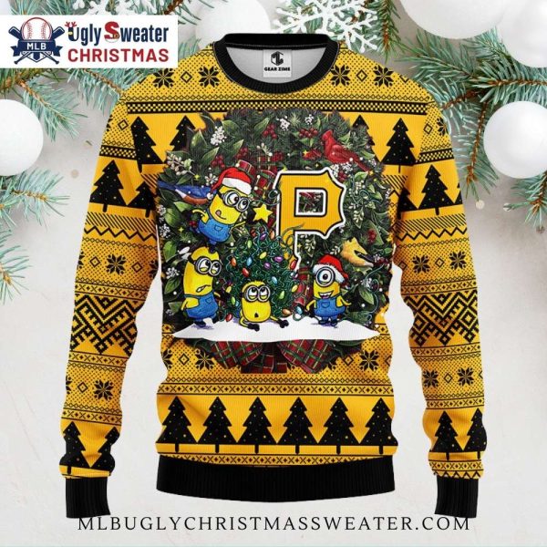 Minions Pittsburgh Pirates Holiday Ugly Sweater