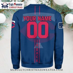 Minnesota Twins Iconic Player Tribute Colorblock Christmas Sweater