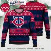 Reindeer and Snowflake Detroit Tigers Holiday Ugly Sweater